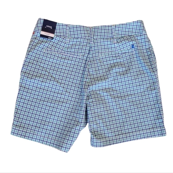 NWT Izod Bar Harbor Gingham Shorts Size 6 - Picture 2 of 4